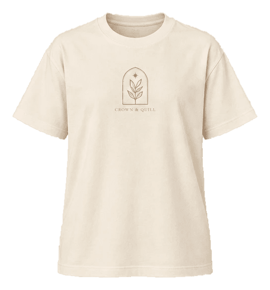 Arc Ivory Botanical T-Shirt front angle study