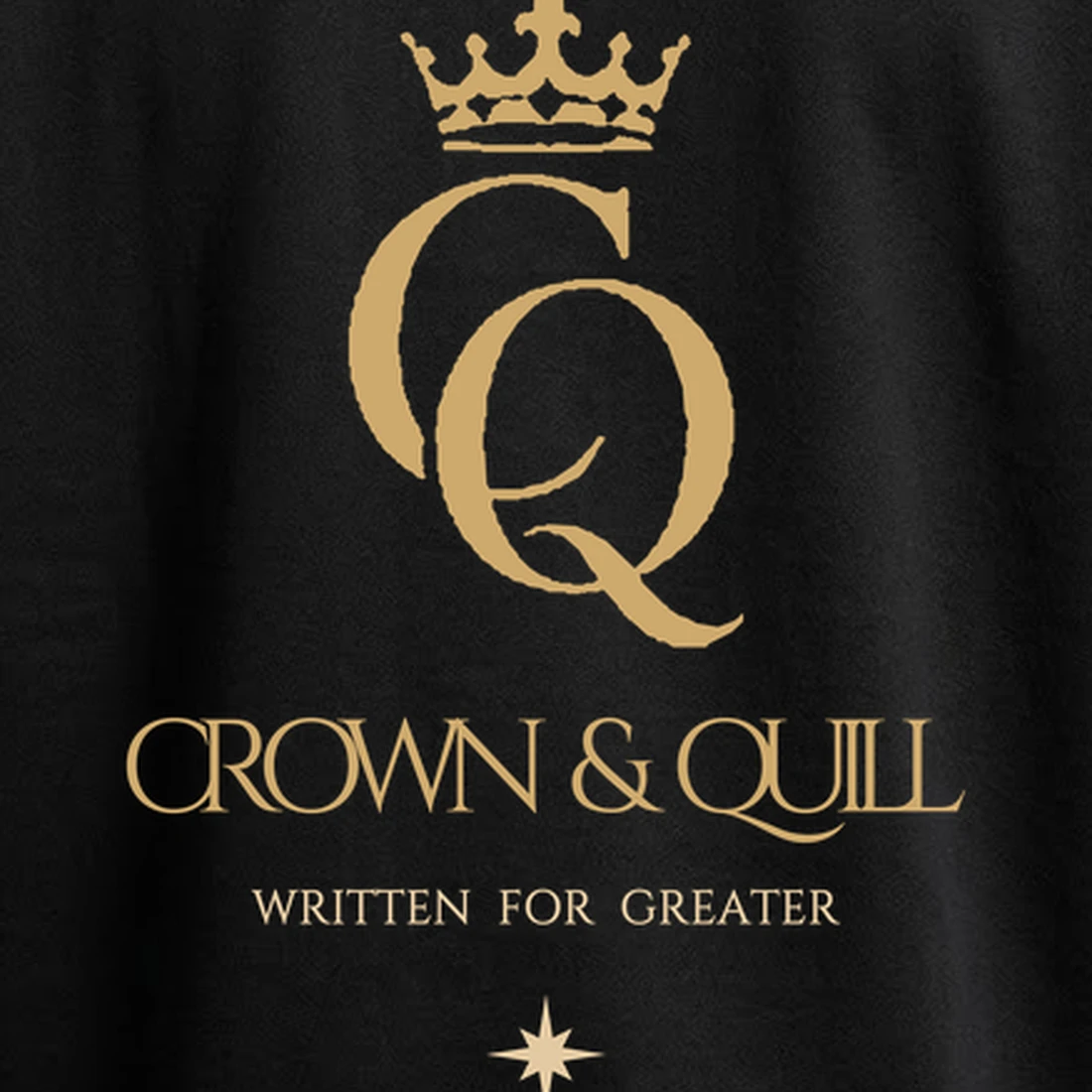 Monogram hoodie, close view of the back monogram artwork
