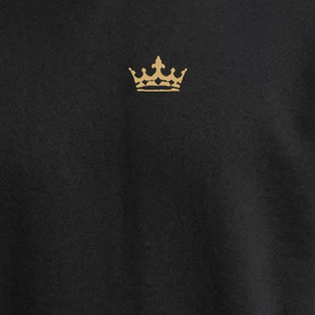 Monogram hoodie, close view of the champagne crown at the chest