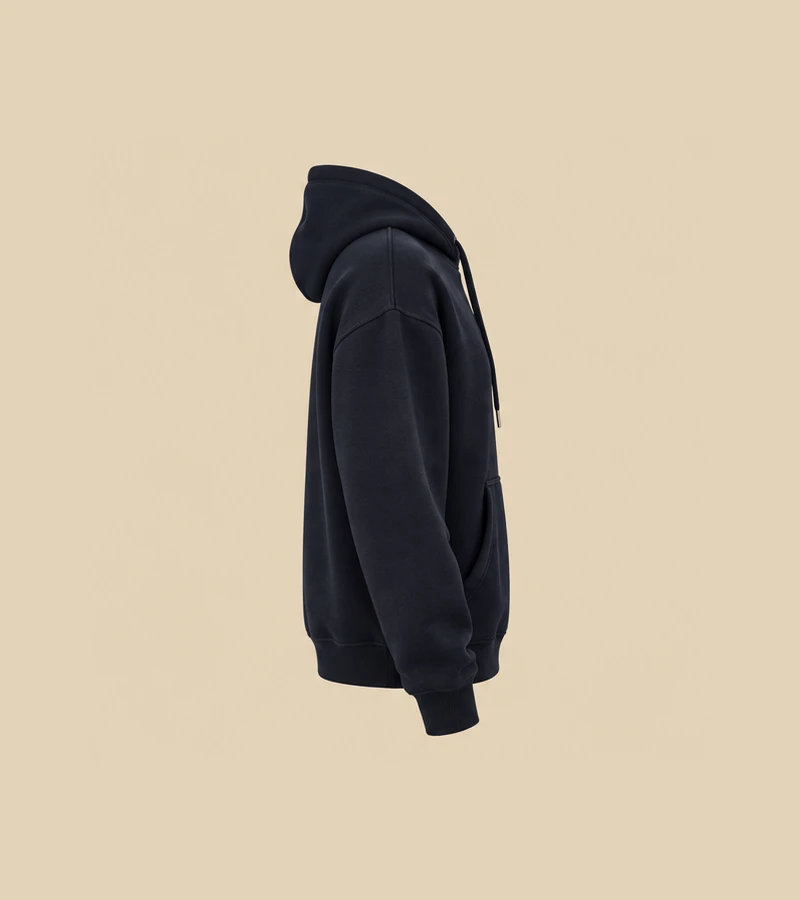 Nocturne Ink Script Hoodie ring2 concept, not real product photography
