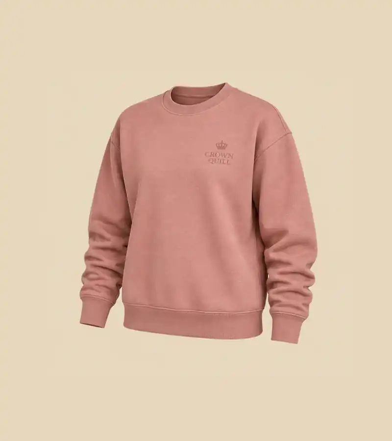 Solace Rose Tonal Sweatshirt ring7 concept, not real product photography