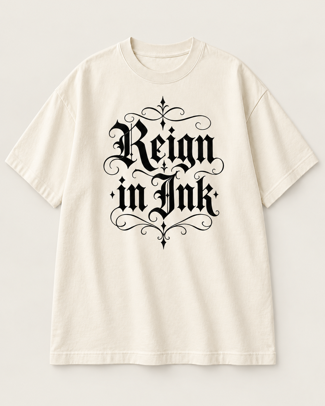 Reign in Ink T-Shirt garment-only front concept