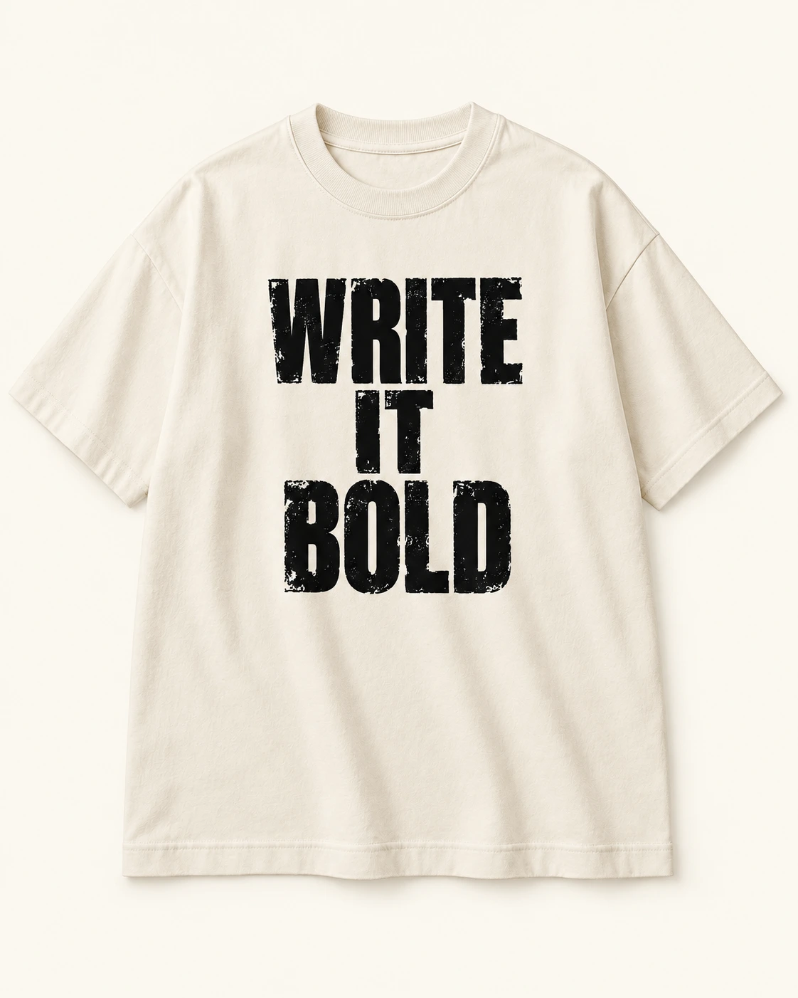 Write It Bold T-shirt, front